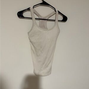 Women's Lululemon Ebb to Street Cream Tank Top size:2